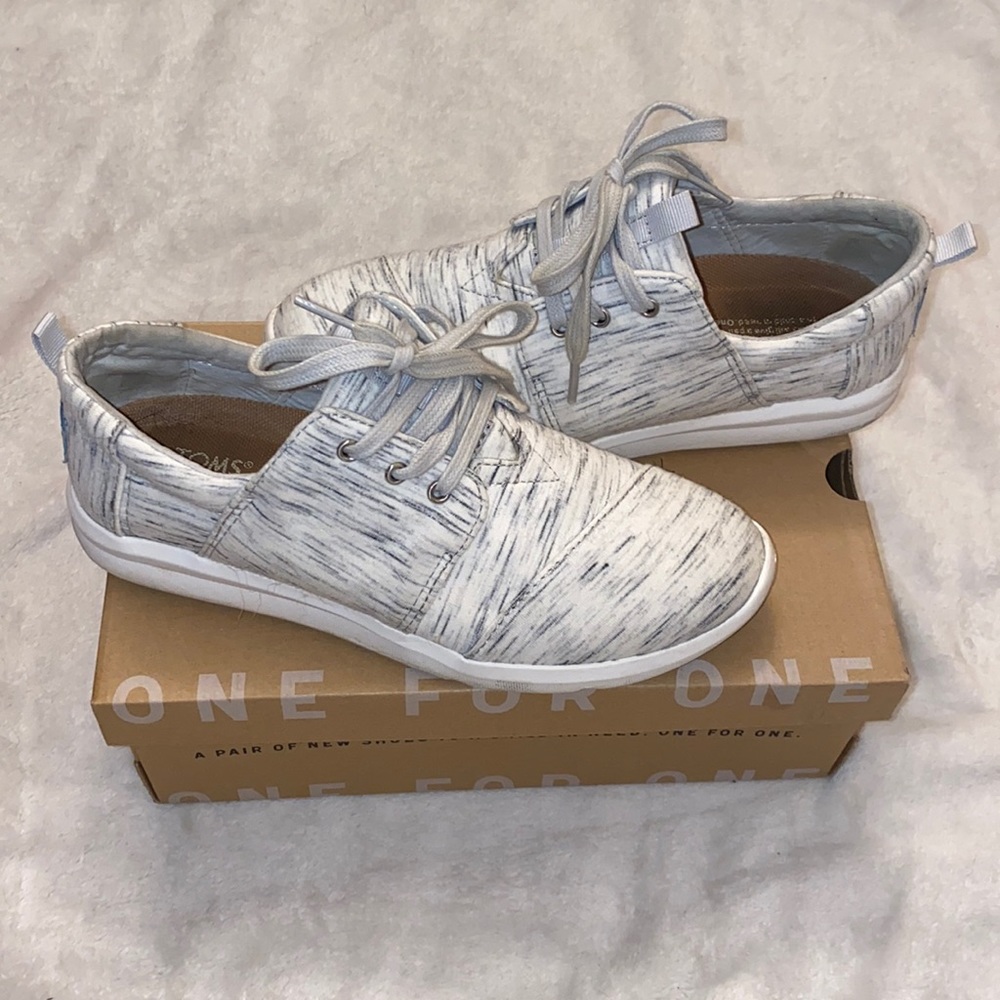 TOMS del ray size 7. birch heather jersey sneaker